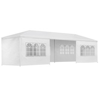 Outdoor Wedding Party Camping Gazebo Tent 8 Wall Panels - 3x9m