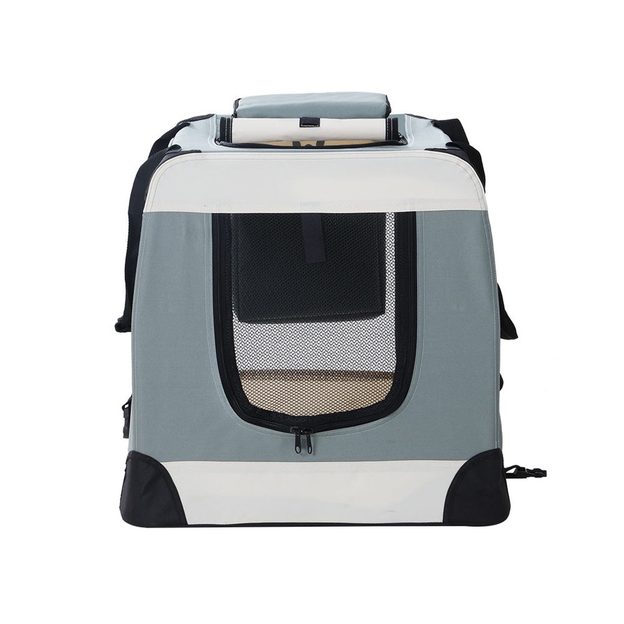 Pet Carrier Dog Cat Travel Portable Cage Kennel Foldable - L