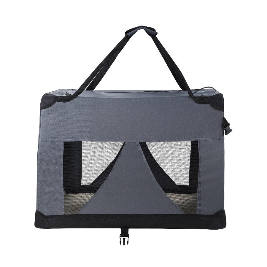 Pet Carrier Dog Cat Travel Portable Cage Kennel Foldable - M