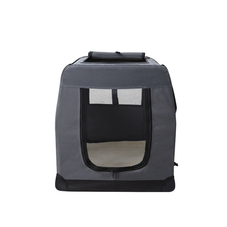 Pet Carrier Dog Cat Travel Portable Cage Kennel Foldable - M
