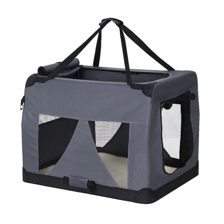 Pet Carrier Dog Cat Travel Portable Cage Kennel Foldable - XL