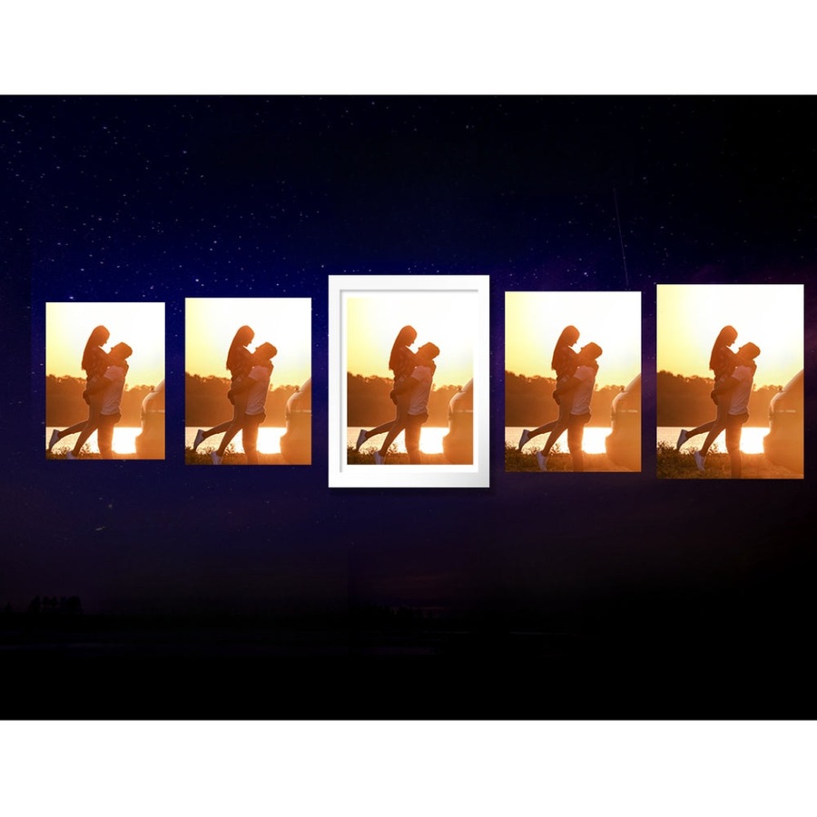 Photo Frames 30PCS 8x10in 5x7in 4x6in 3.5x5in Hanging Wall Frame White