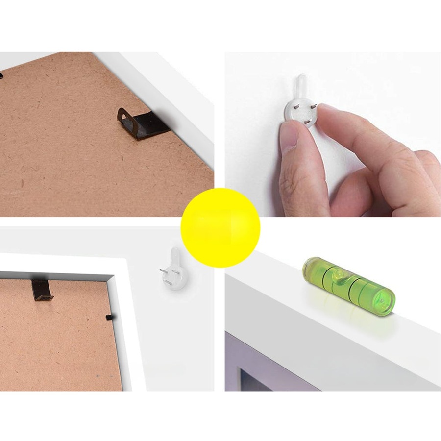 Photo Frames 30PCS 8x10in 5x7in 4x6in 3.5x5in Hanging Wall Frame White