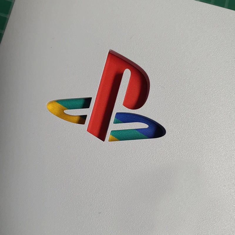 Buy Playstation 5 ps5 Disc and Discless Logo Insert Classic Colour