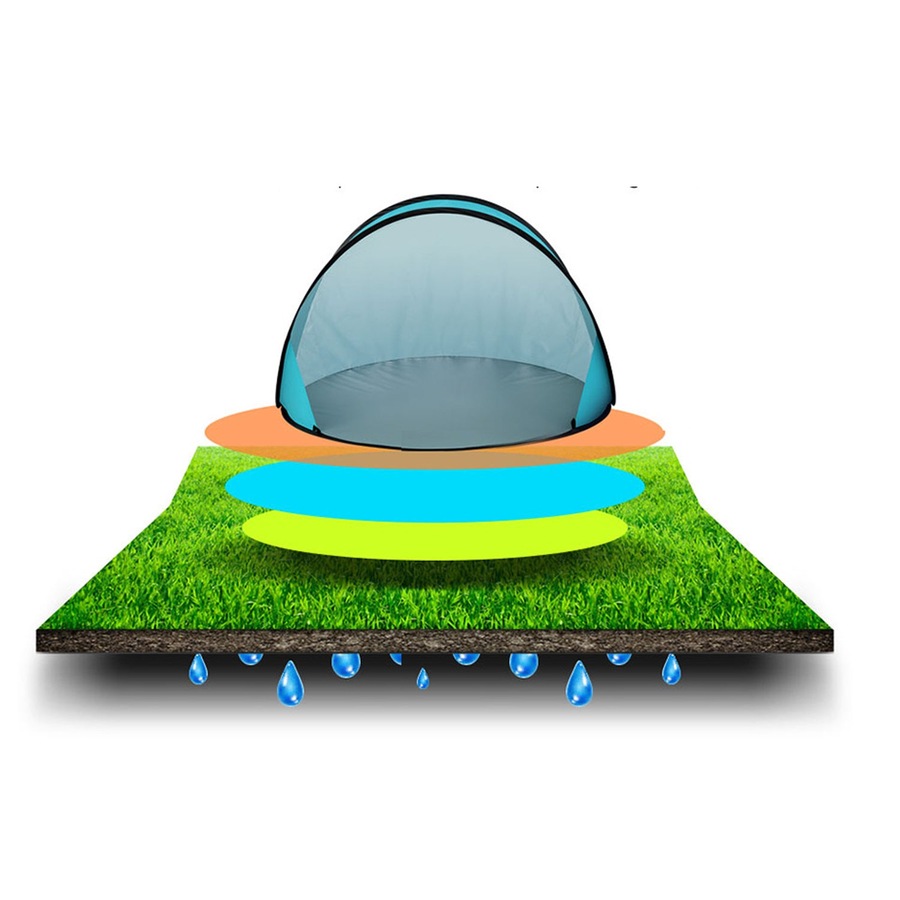 Pop Up Beach Tent Camping Portable Sun Shade - Blue