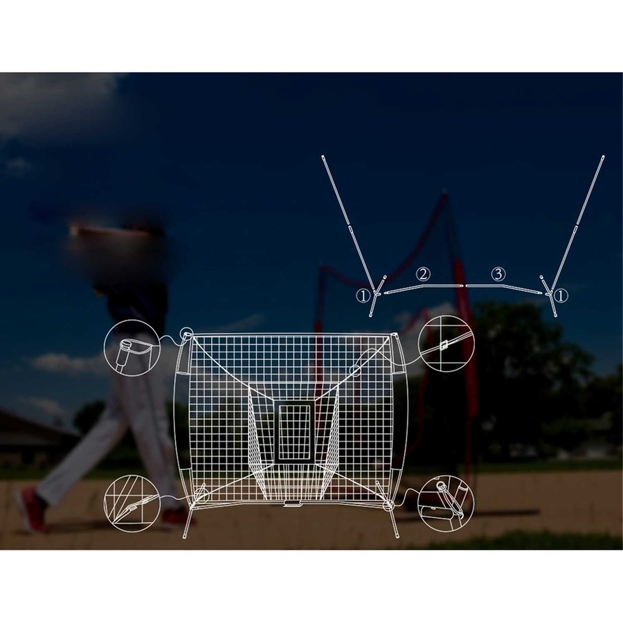 Portable Baseball Training Net