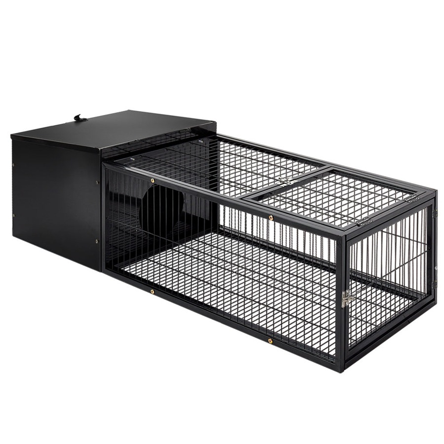 Rabbit Cage Hutch Indoor Outdoor Enclosure Pet Metal Carrier - 122cm