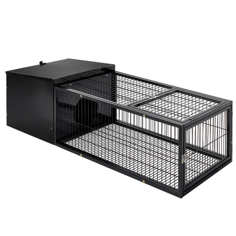 Rabbit Cage Hutch Indoor Outdoor Enclosure Pet Metal Carrier - 122cm