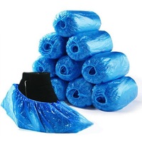 Rain Plastic Shoe Cover Outdoor Disposable Cover Blue