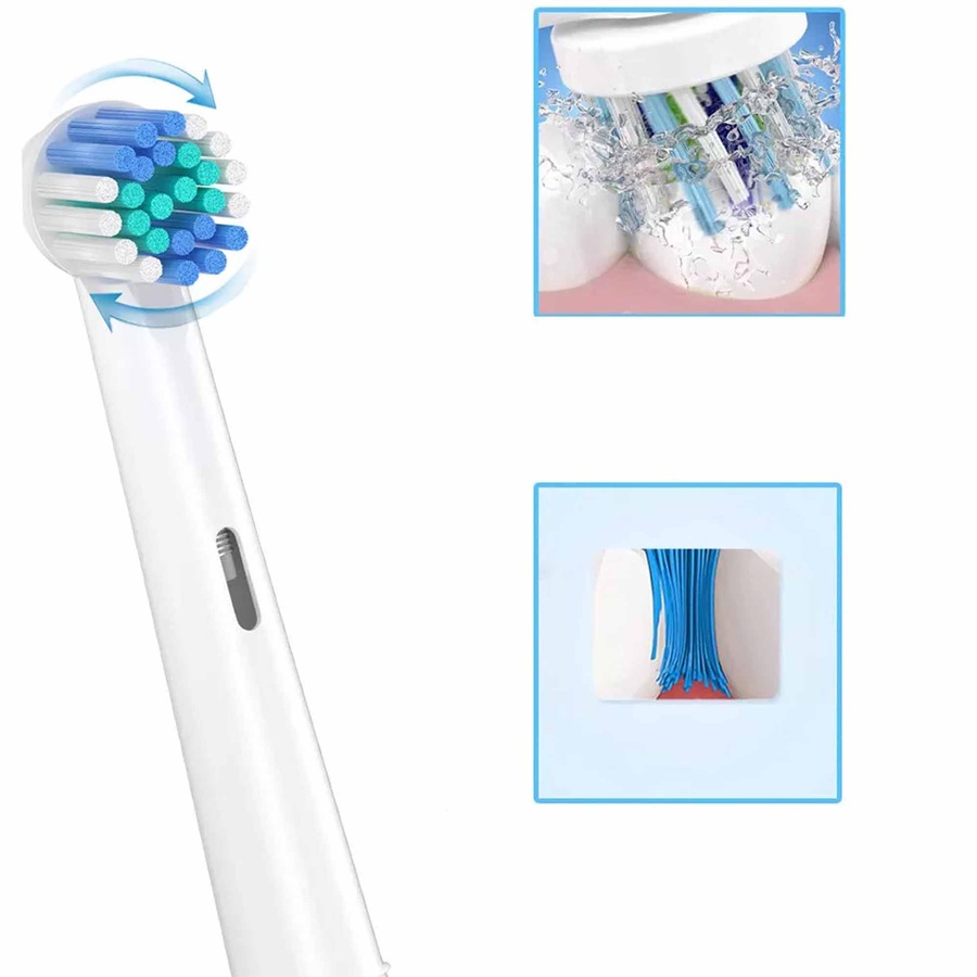Replacement Electric Toothbrush Heads Compatible with Oral-B Precision Clean - 20pcs