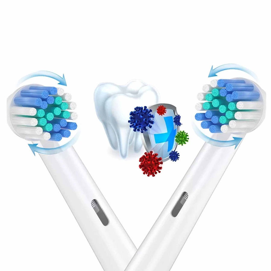 Replacement Electric Toothbrush Heads Compatible with Oral-B Precision Clean - 20pcs