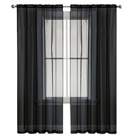 Sheer Window Curtain Rods Bedroom Wide Compatibility- 2pcs