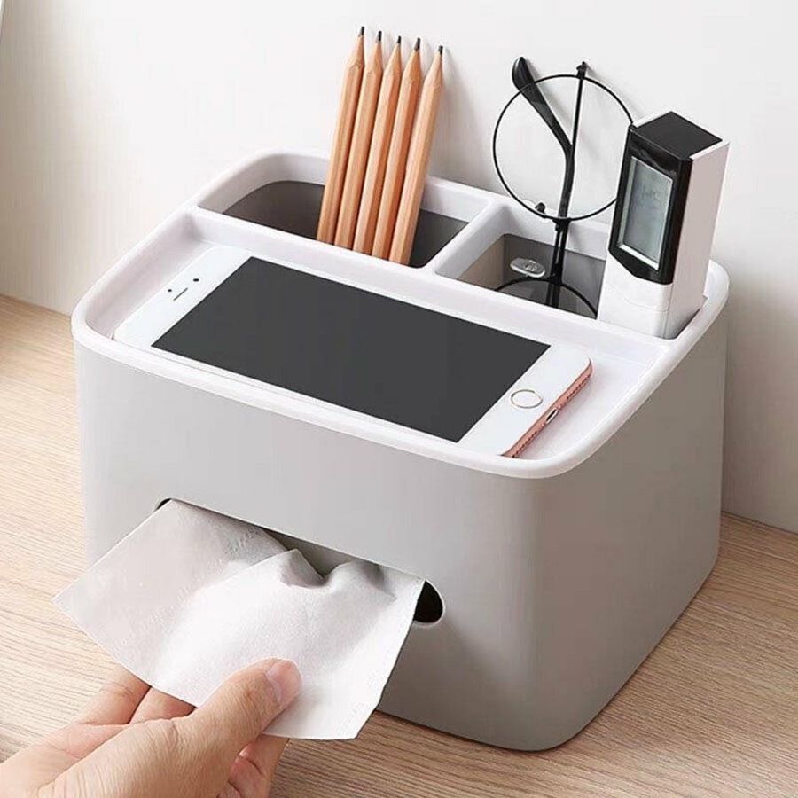 Buy Rectangle Table Tissue Napkin Box Cover Holder - Everyday Rewards Shop