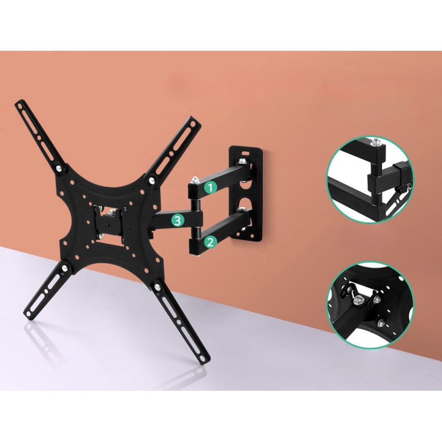 TV Wall Mount Monitor Bracket Swivel Tilt 24 32 37 40 42 47 50 Inch LED LCD