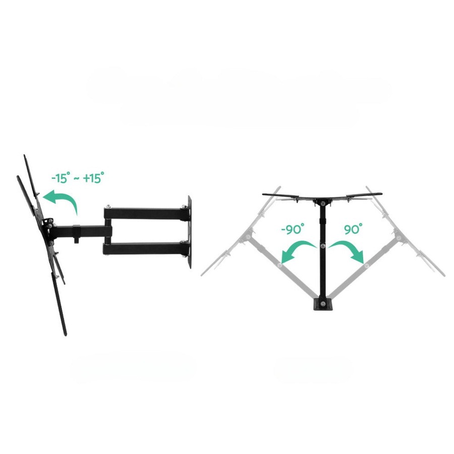 TV Wall Mount Monitor Bracket Swivel Tilt 24 32 37 40 42 47 50 Inch LED LCD