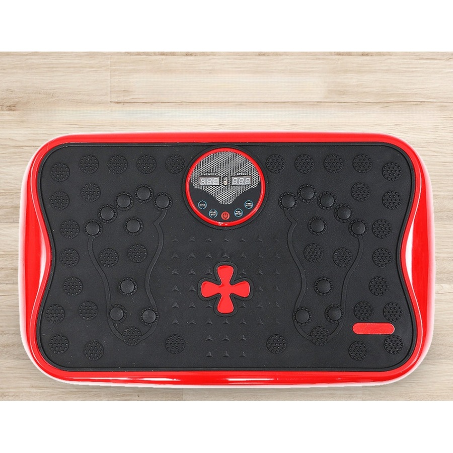 Vibration Machine Platform Plate Exercise Fit Gym Home - Red