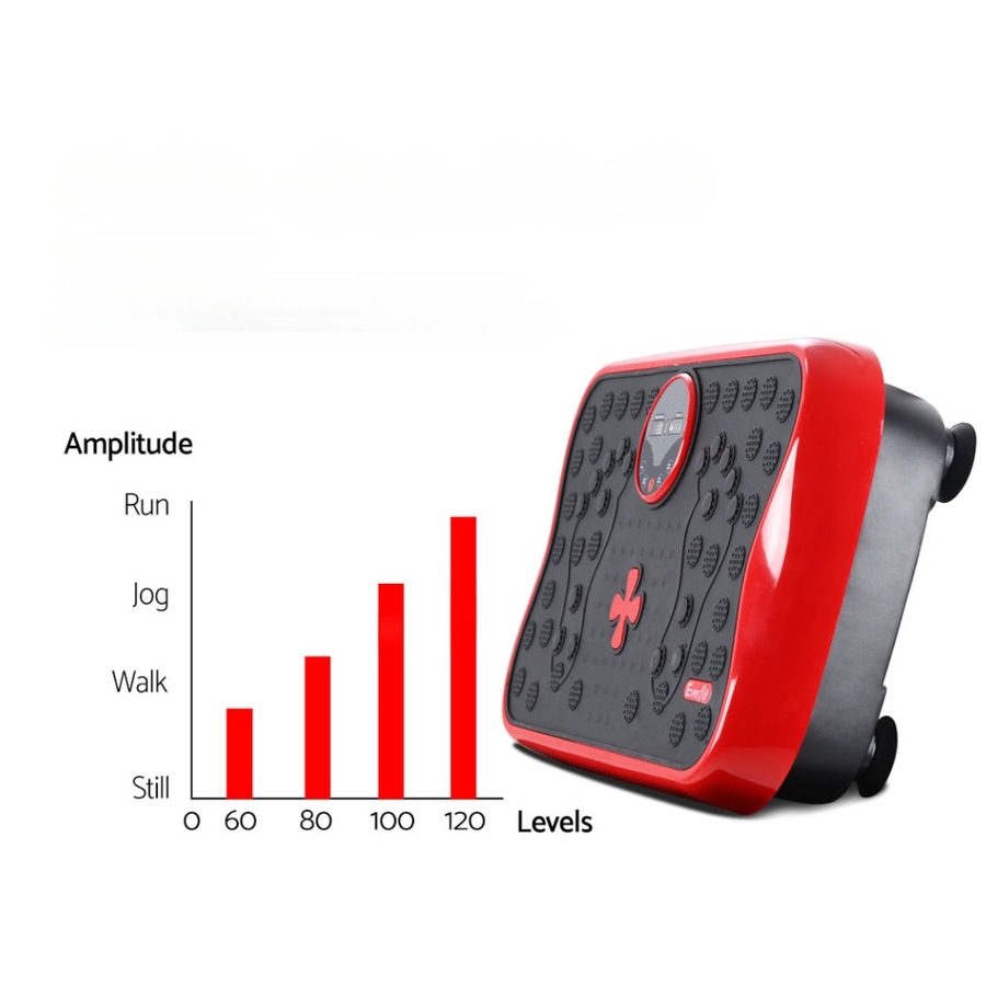 Vibration Machine Platform Plate Exercise Fit Gym Home - Red