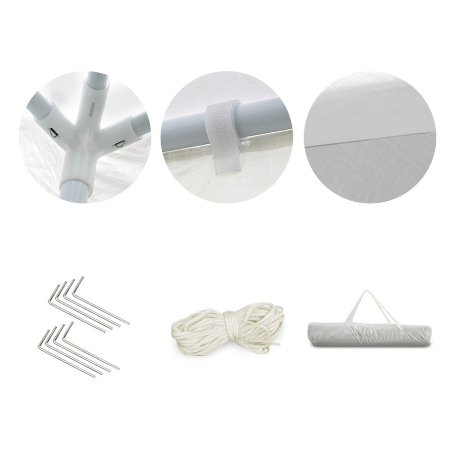 Wedding Gazebo Marquee Party Canopy Camping Tent White - 3x3m