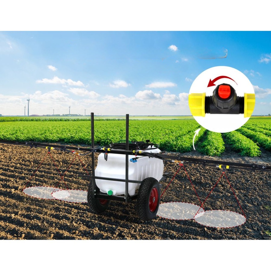 Weed Sprayer Trailer Spray Tank Farm Pump ATV 5M - 100L