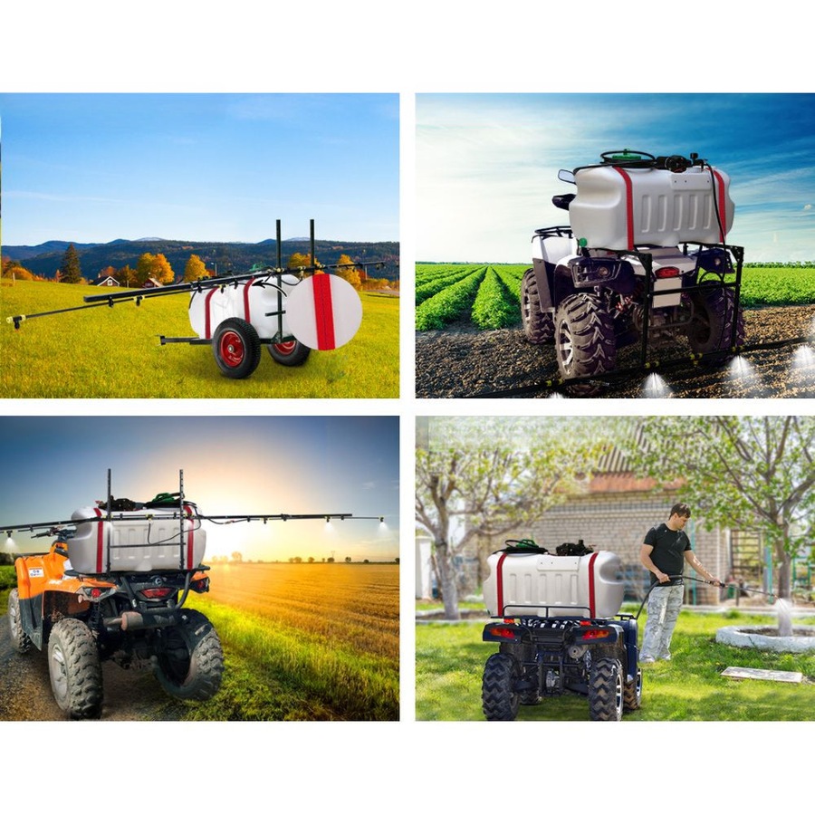 Weed Sprayer Trailer Spray Tank Farm Pump ATV 5M - 100L