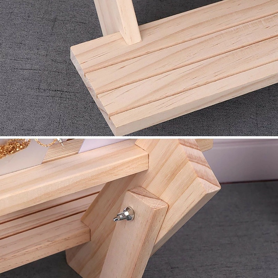 Wooden Jewelry Earring DIsplay Stand Holder Organizer
