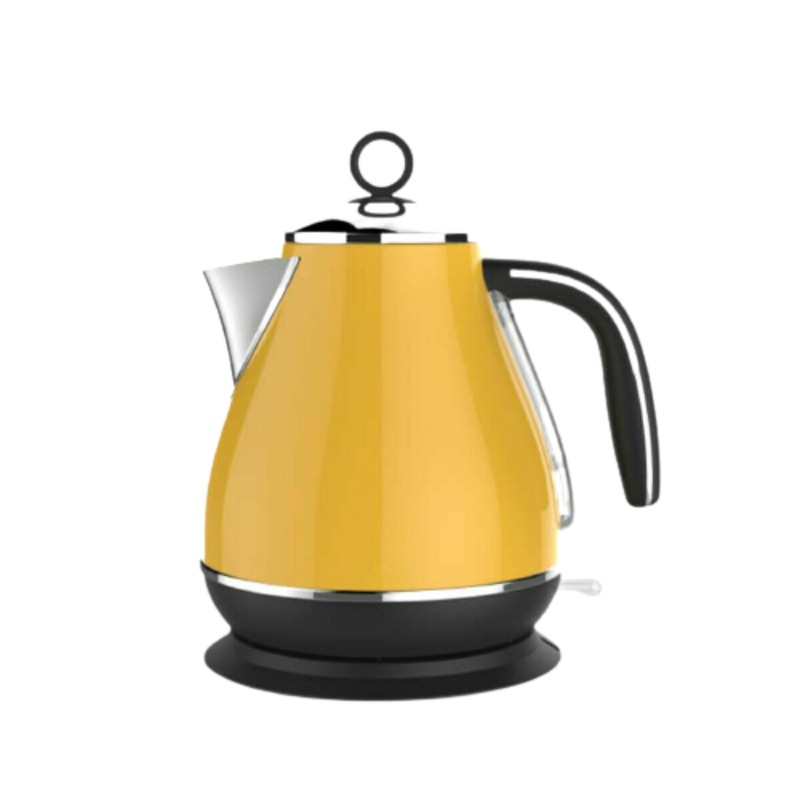 Buy Yellow Vintage Electric Kettle 1.7L MyDeal