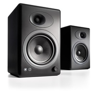 Audioengine A5+ Powered Bookshelf Speakers - Satin Black
