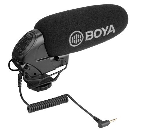 BOYA BY-BM3032 Super Cardioid On-Camera Shotgun Microphone - Black