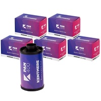 Kentmere Pan 400 Black and White Negative Film 35mm - 24 Exposure (5 Pack)