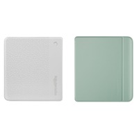 Kobo Libra Colour White with Basic SleepCover Case (Garden Green)