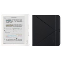Kobo Libra Colour White with SleepCover Case (Black)