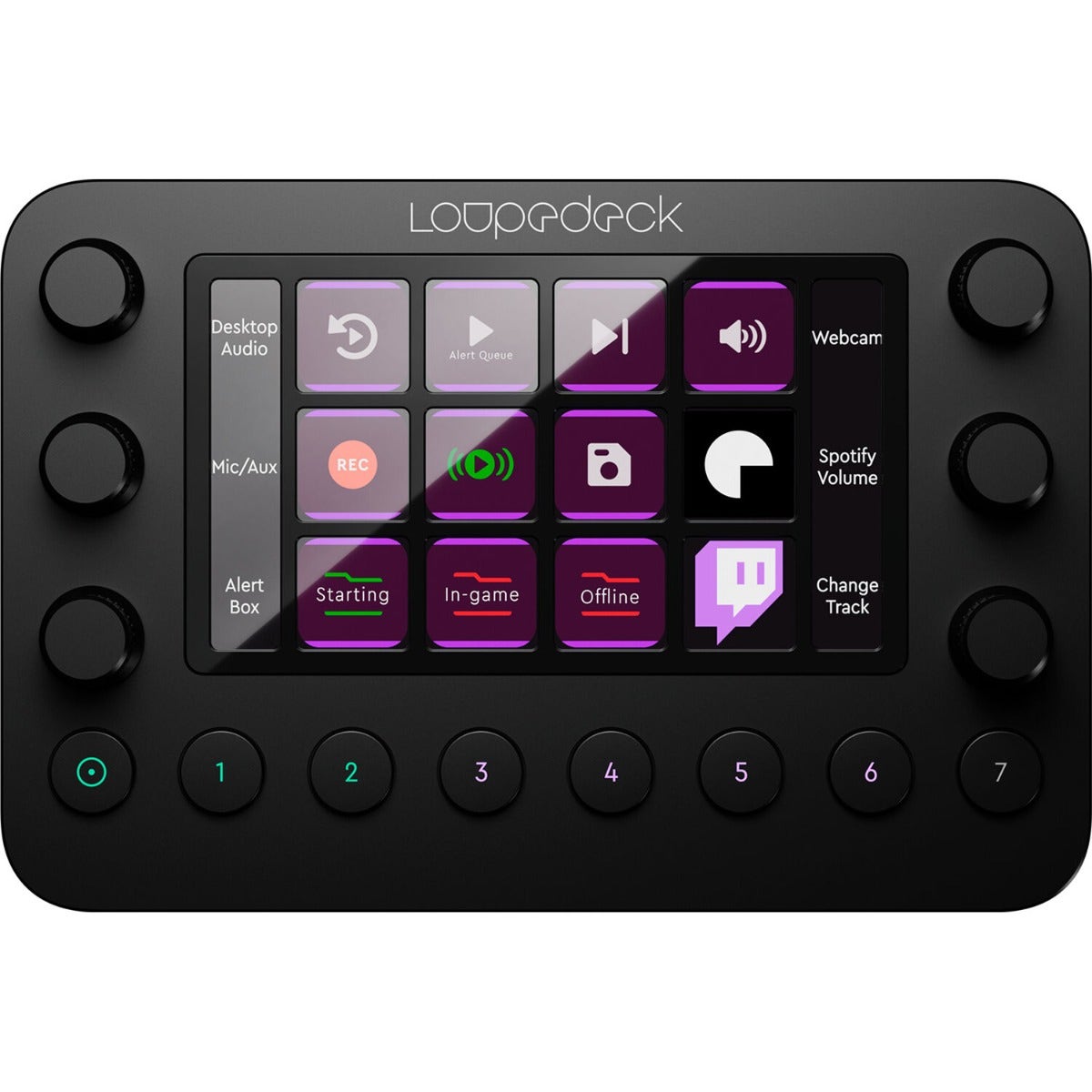 Loupedeck Live Photo/Video Editing and Streaming Console - Black