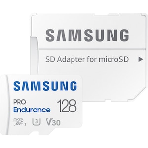 Samsung 128GB Pro Endurance Micro SDXC Memory Card with Adaptor - 100MB/s