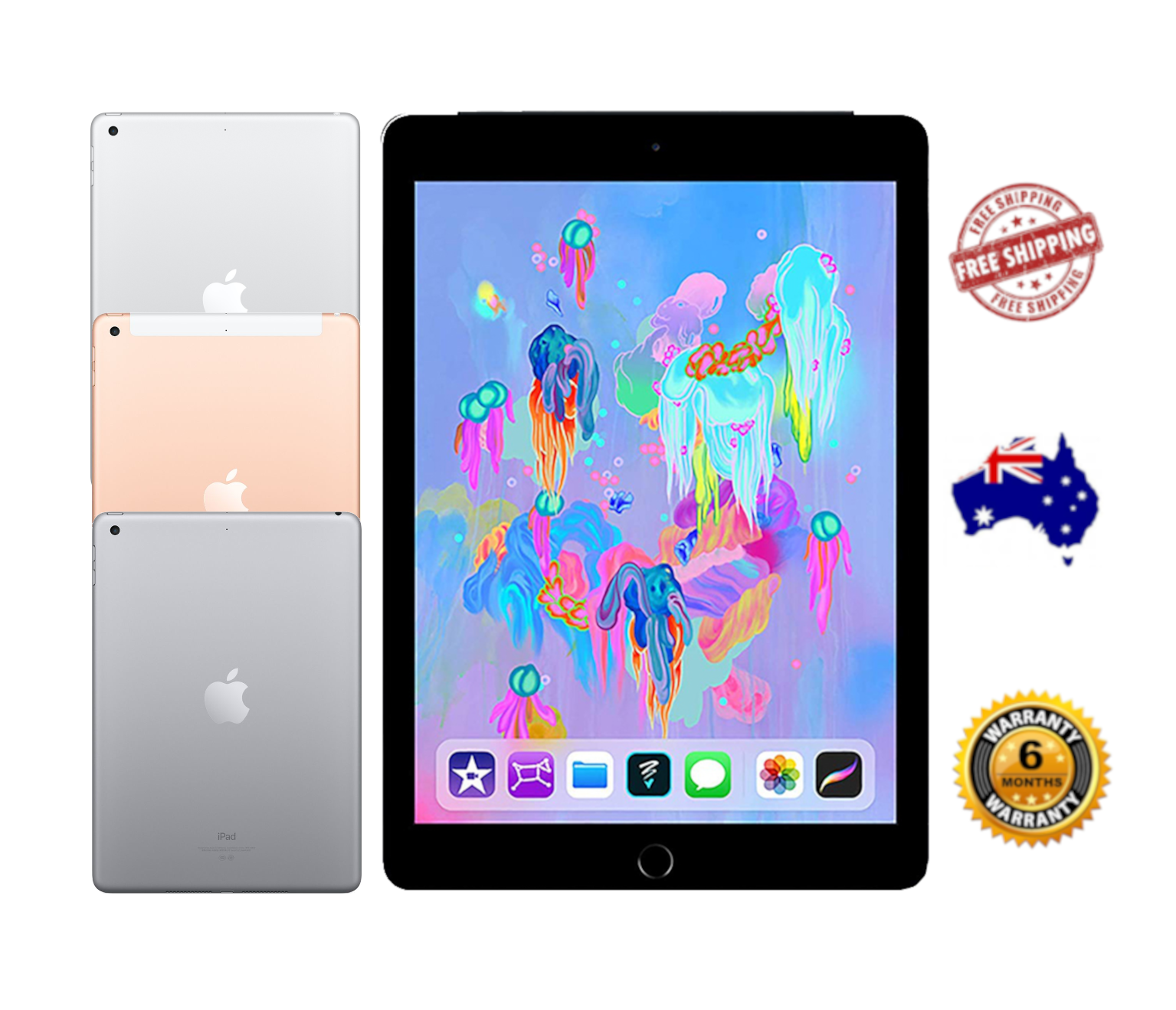 Buy Apple IPad 6th Gen. 32GB - WiFi/Cellular - Silver/Gold/Grey - With ...