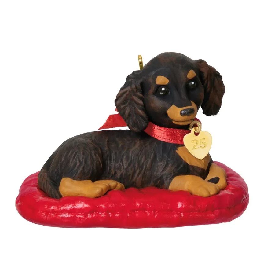 2025 Hallmark Keepsake Ornament - Long-Haired Dachshund (35th in Puppy Love Series)