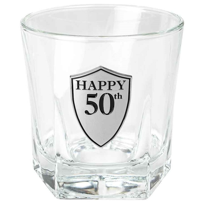 Buy 50th Birthday Whisky Glass Mydeal 0994