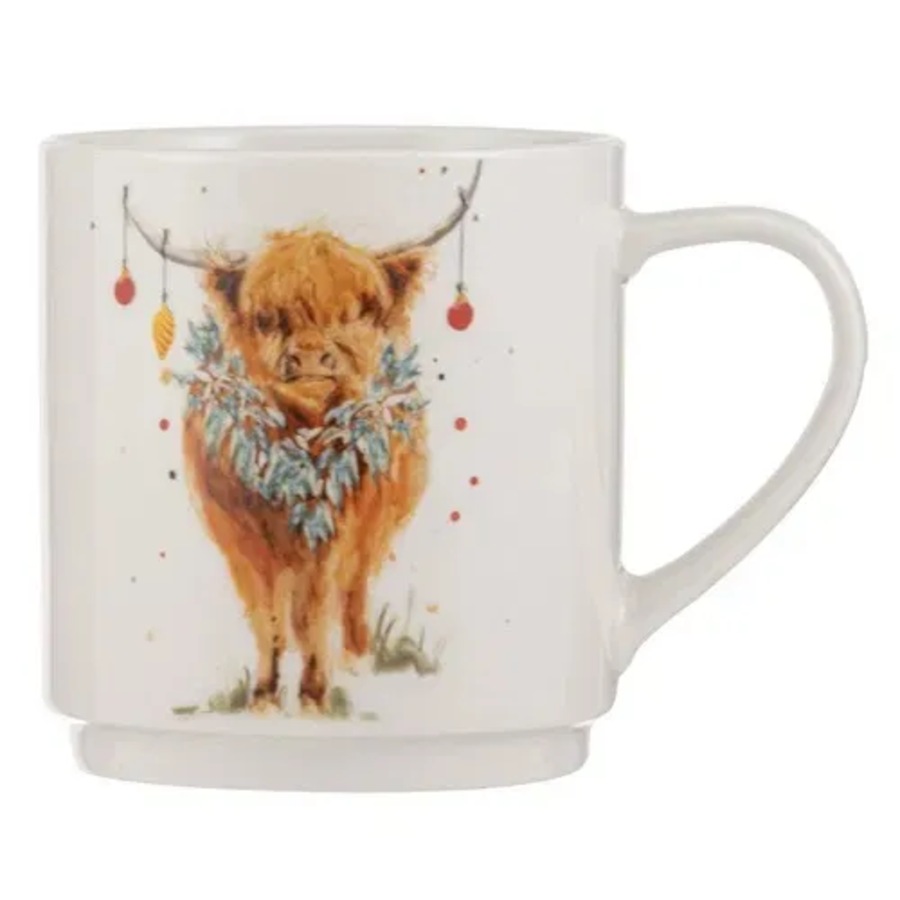 Ashdene Coo Christmas - Stackable Mugs (Pack of 4)