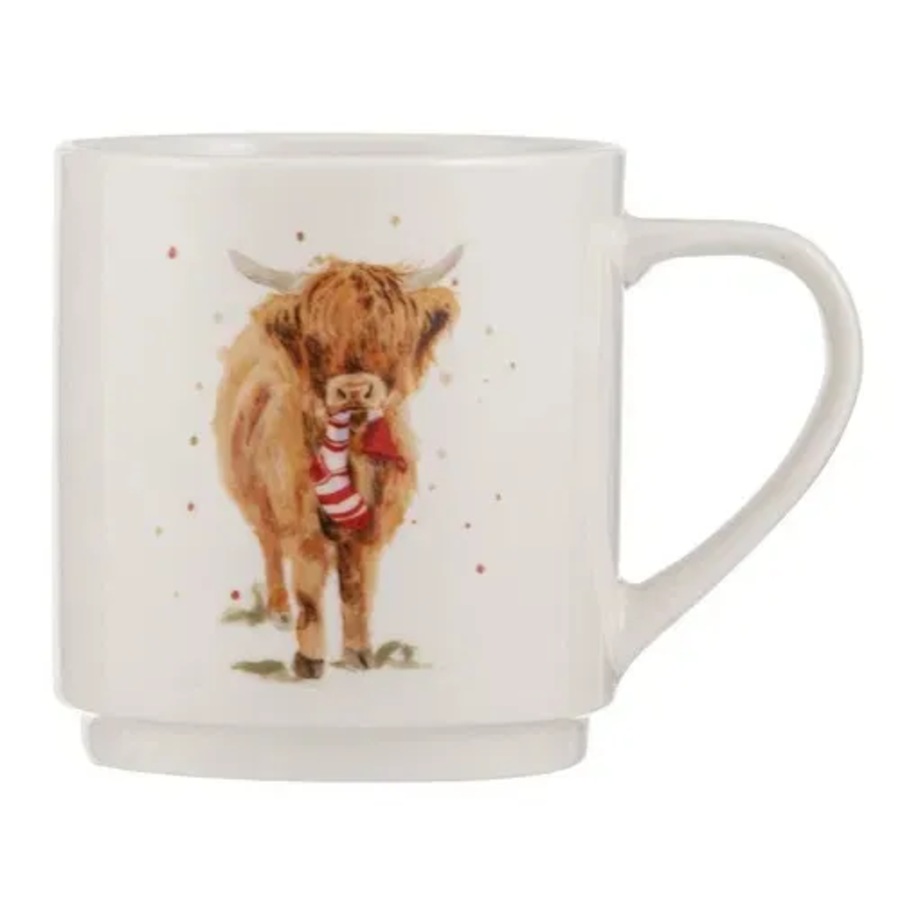 Ashdene Coo Christmas - Stackable Mugs (Pack of 4)