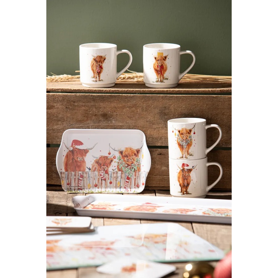 Ashdene Coo Christmas - Stackable Mugs (Pack of 4)