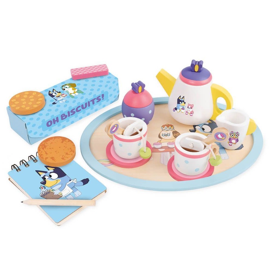 Buy Bluey Wooden Tea Party Set - Everyday Rewards Shop