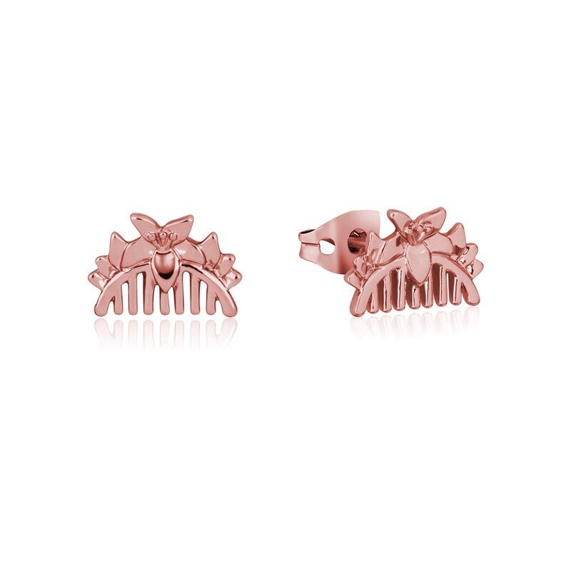 Disney Couture Kingdom - Mulan - Comb Stud Earrings Rose Gold