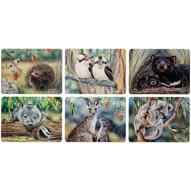 Buy Ashdene Fauna of Australia Assorted Placemats 6 Pack MyDeal
