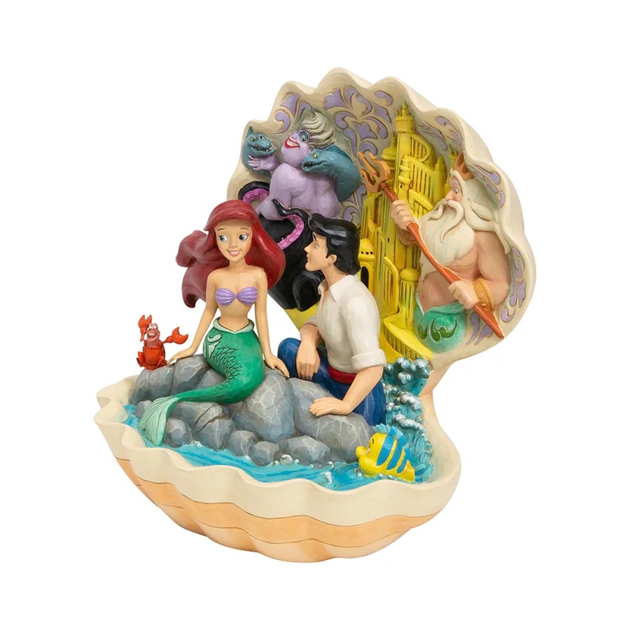 Buy Jim Shore Disney Traditions - The Little Mermaid Shell Scene ...