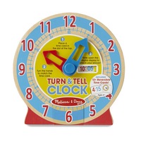 Melissa & Doug Skill Builder - Turn & Tell Wooden Clock