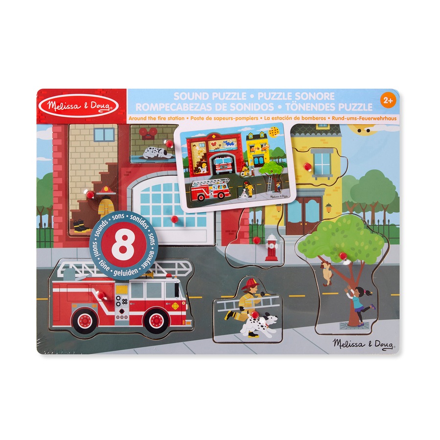 Melissa & Doug Sound Puzzle - Around the Fire Station 8pc