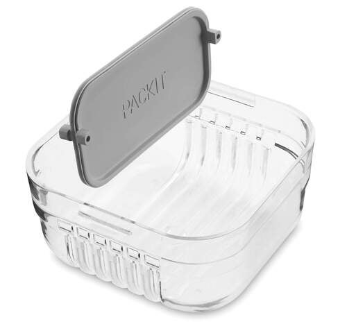 Packit Mod Snack Bento Container - Steel Grey
