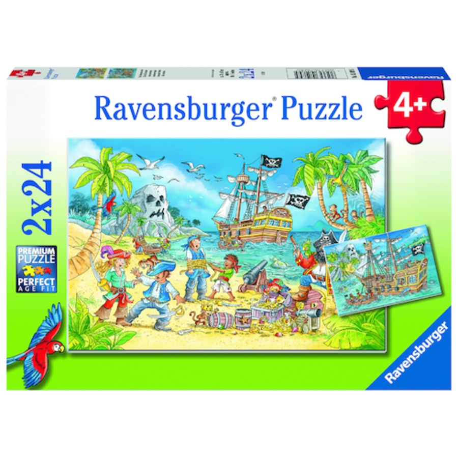 Ravensburger Puzzle 2 x 24pc - Adventure Island