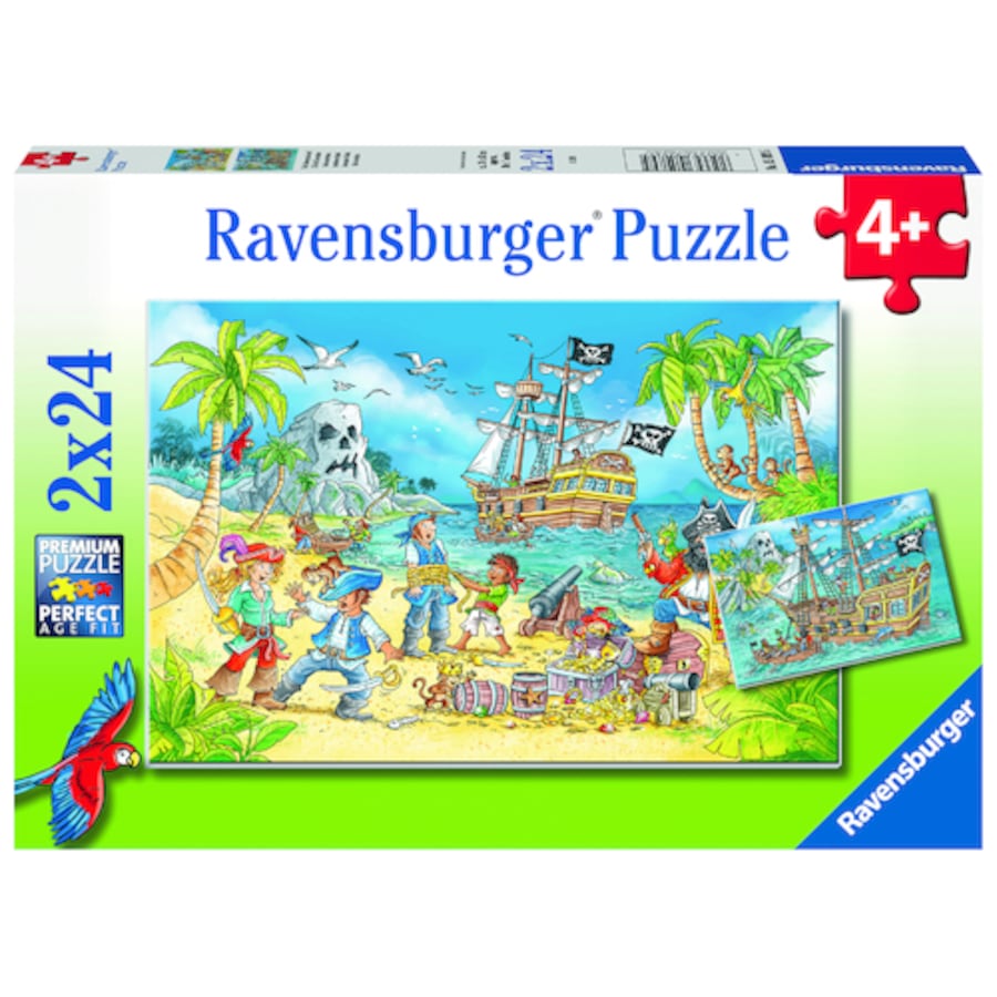 Ravensburger Puzzle 2 x 24pc - Adventure Island