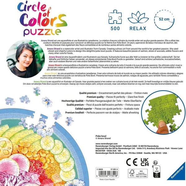 Buy Ravensburger Puzzle 500pc Circle of Colours Poke Bowl MyDeal
