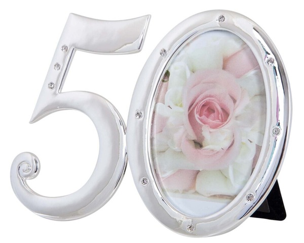 Buy Russell Collection Photo Frame - Number 50 with Diamantes - MyDeal ...